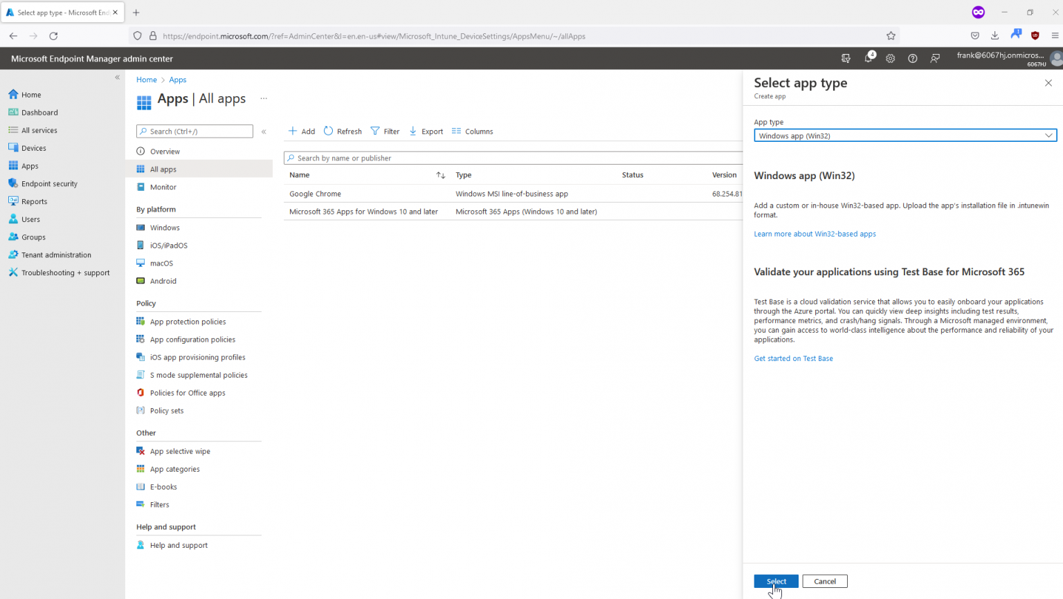 Software distribution with Microsoft Endpoint Manager Digital Workplace