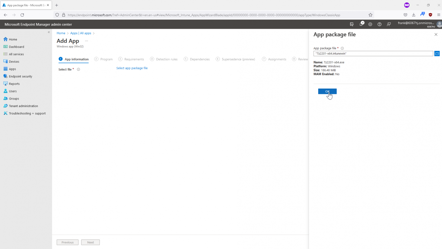 Software distribution with Microsoft Endpoint Manager Digital Workplace